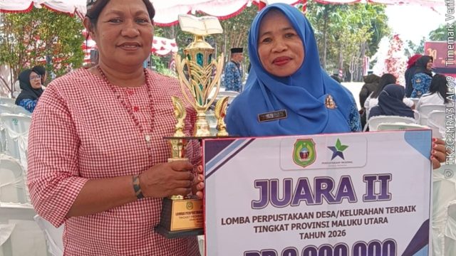Perpustakaan Bina Cerdas Wayamiga Sabet Juara 2 Lomba Perpustakaan Desa Tingkat Maluku Utara