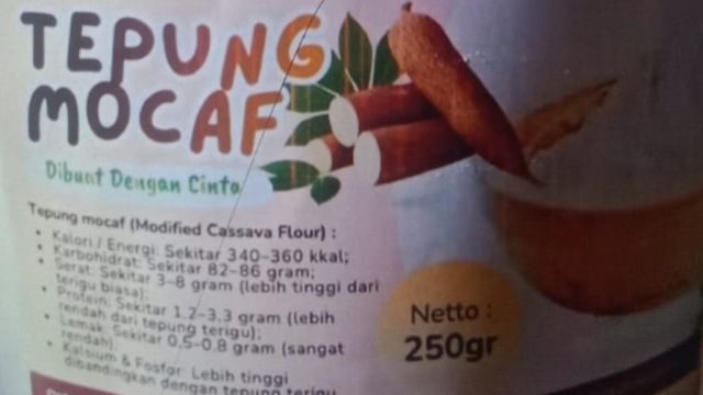 Tepung MOCAF Karya KPB TEKAD Liboba Hijrah, Dibuat dengan Sepenuh Hati